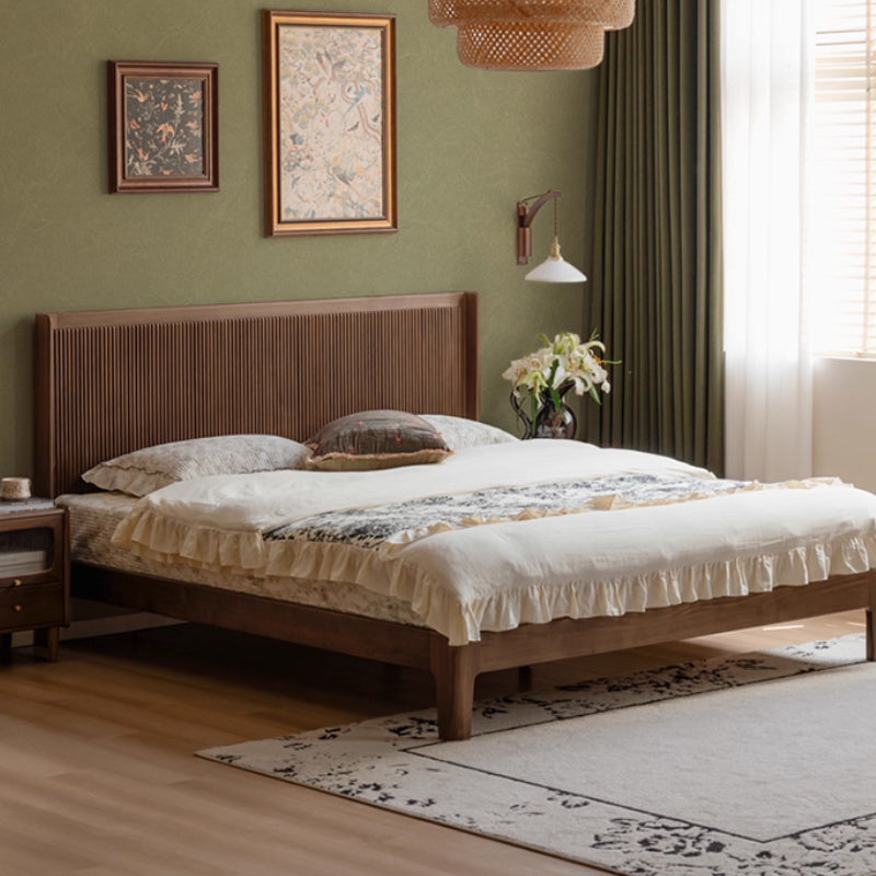 Enid Solid Black Walnut Bed Frame Queen