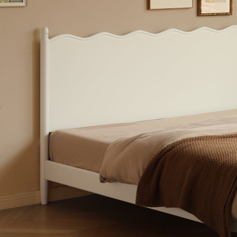 Erin Wooden Bed Frame in White Rubberwood Queen – view 4