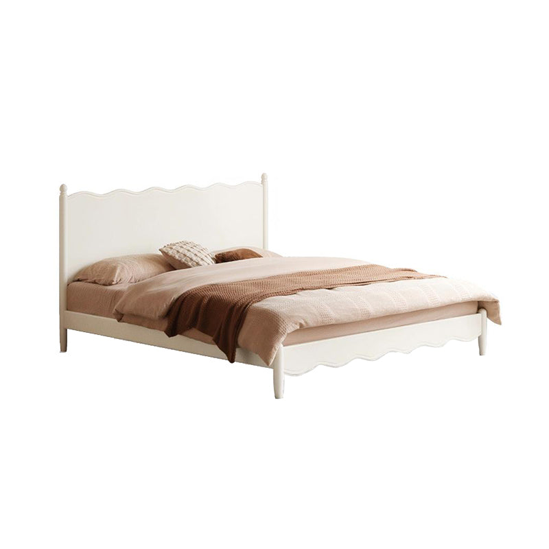 Erin Wooden Bed Frame in White Rubberwood Queen – view 7