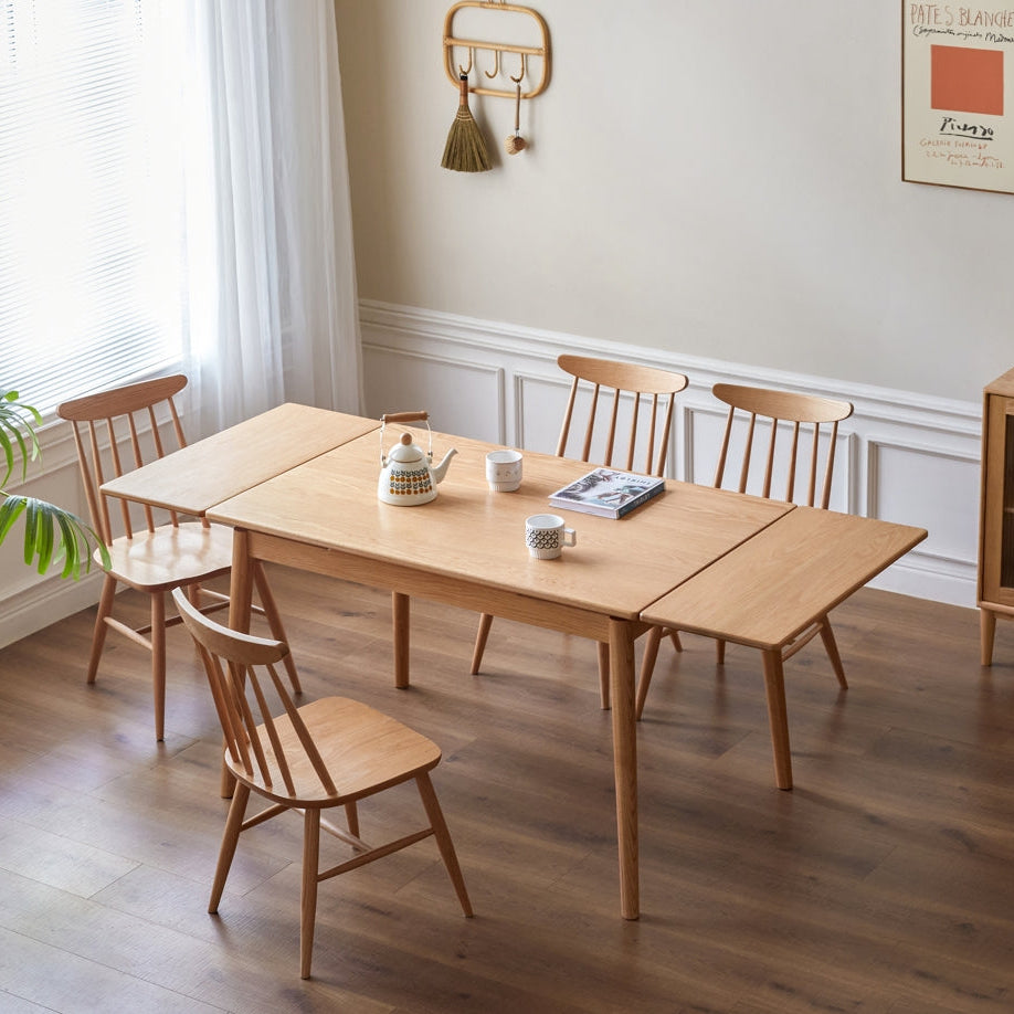 Dawit Extendable Solid American Oak Dining Table – view 3
