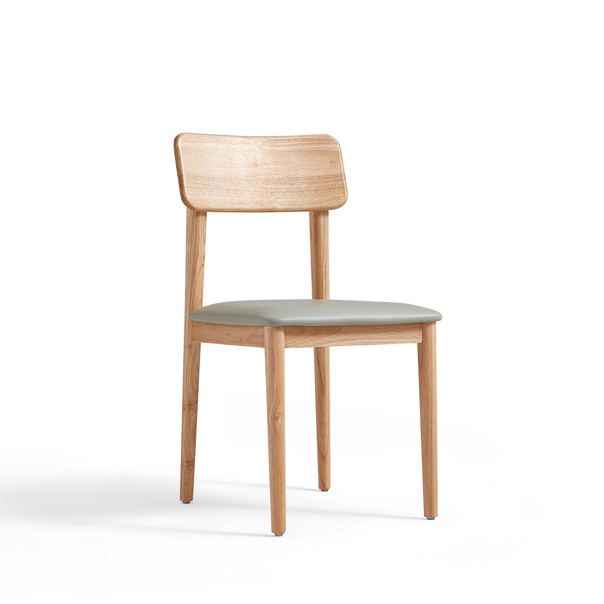 Bianca Fabric Dining Chair, Solid Rubberwood Legs – view 5