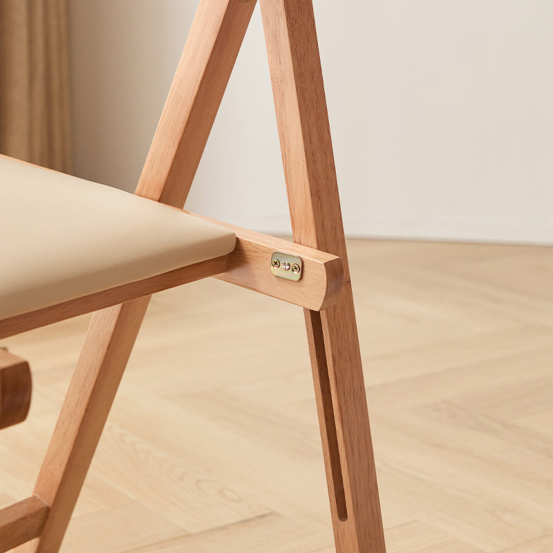 Emma Foldable Wooden Dining Chair with Upholstered Seat – view 5