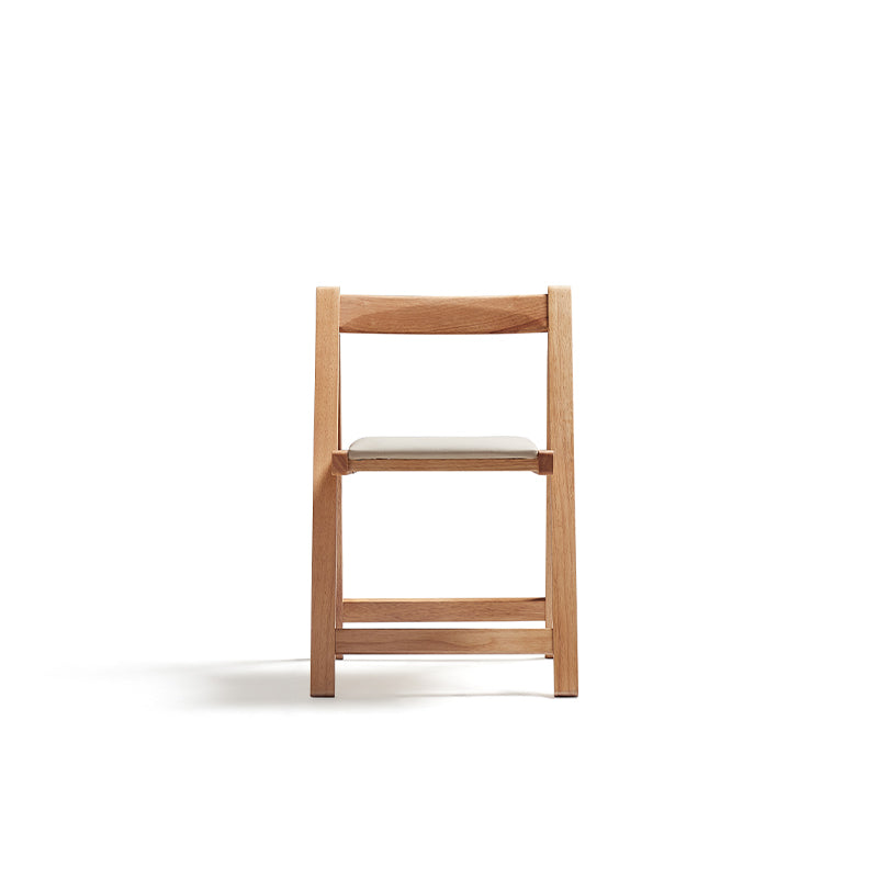 Emma Foldable Wooden Dining Chair with Upholstered Seat – view 9