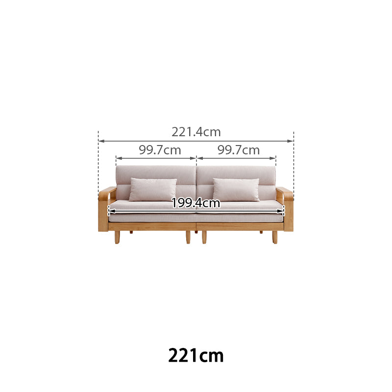 Gaston Sofa Bed with Rubberwood Frame 221cm / 259cm / 288cm – view 23