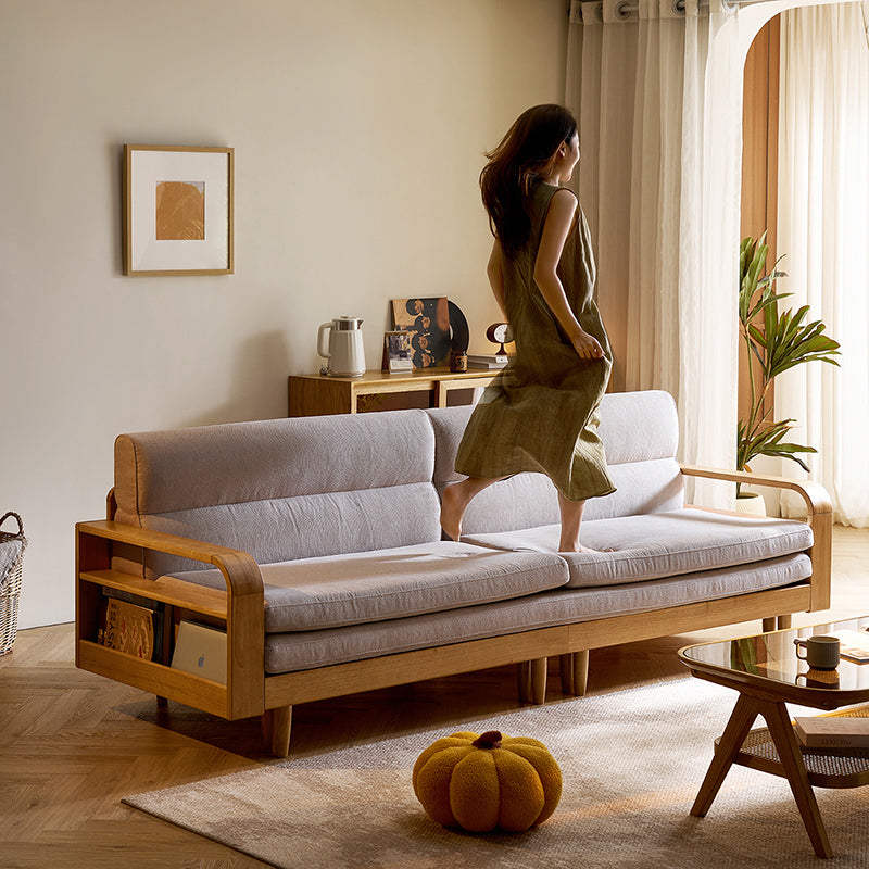 Gaston Sofa Bed with Rubberwood Frame 221cm / 259cm / 288cm – view 4