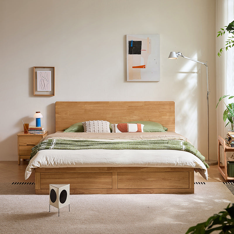 Gemma rubberwood bed frame with under-bed storage – view 29
