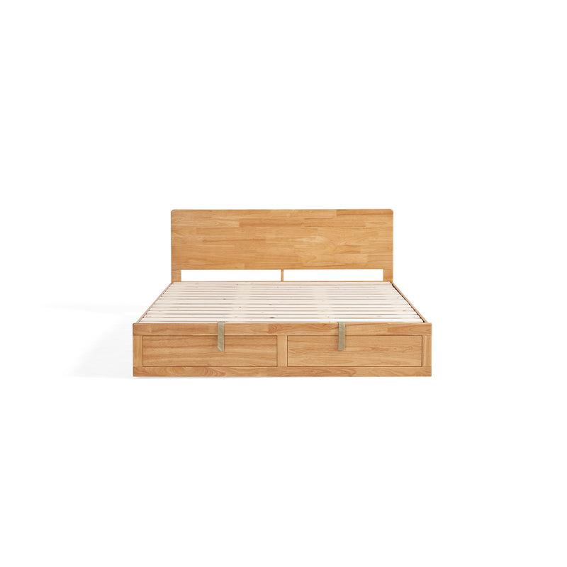 Gemma rubberwood bed frame with under-bed storage – view 35