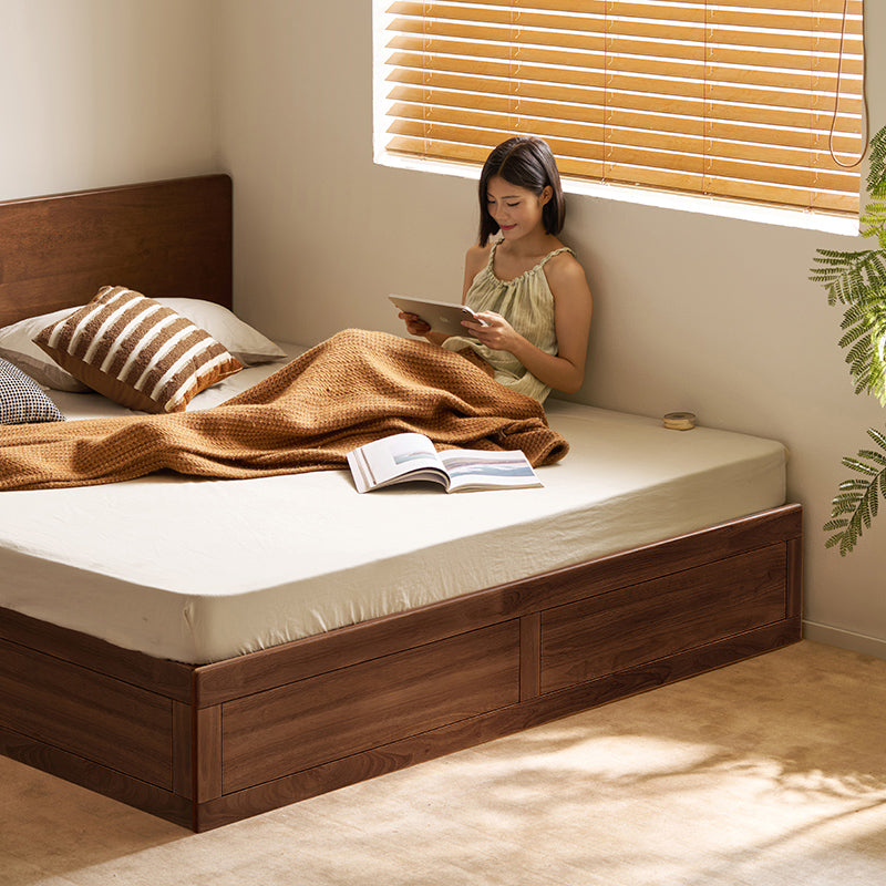 Gemma rubberwood bed frame with under-bed storage – view 43