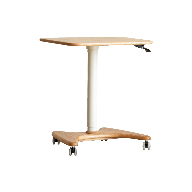 Geraldine Height-Adjustable Wooden Desk in Solid American Oak – view 10