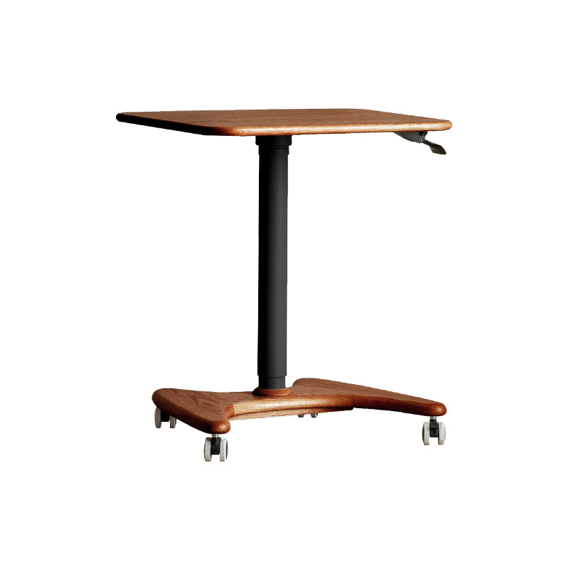 Geraldine Height-Adjustable Wooden Desk in Solid American Oak – view 13
