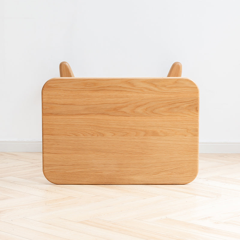 Geraldine Height-Adjustable Wooden Desk in Solid American Oak – view 7