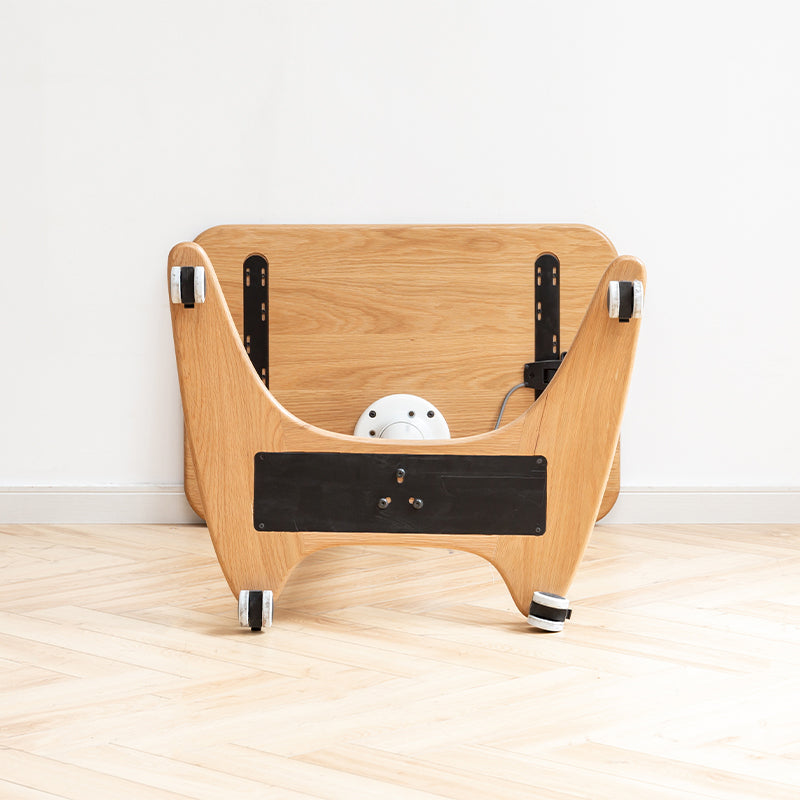 Geraldine Height-Adjustable Wooden Desk in Solid American Oak – view 8