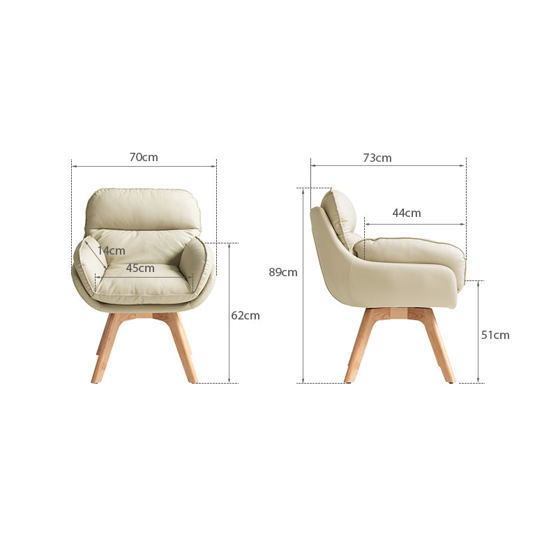 Griffin 360-Degree Swivel Office Chair in Artificial Leather – view 13