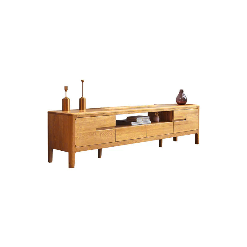 Grove solid American oak TV unit – Natural wood, view 9