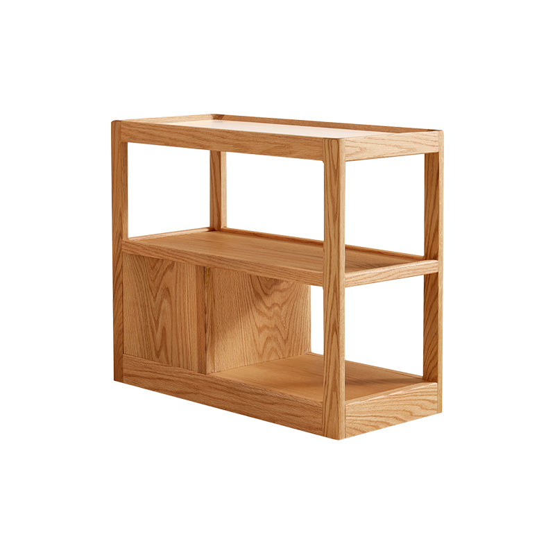 Grover Solid American Oak Coffee Table with Ceramic, Drawer and Casters – view 10
