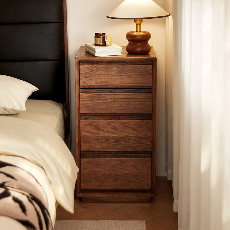 Harriet solid oak chest of drawers in walnut finish – view 14