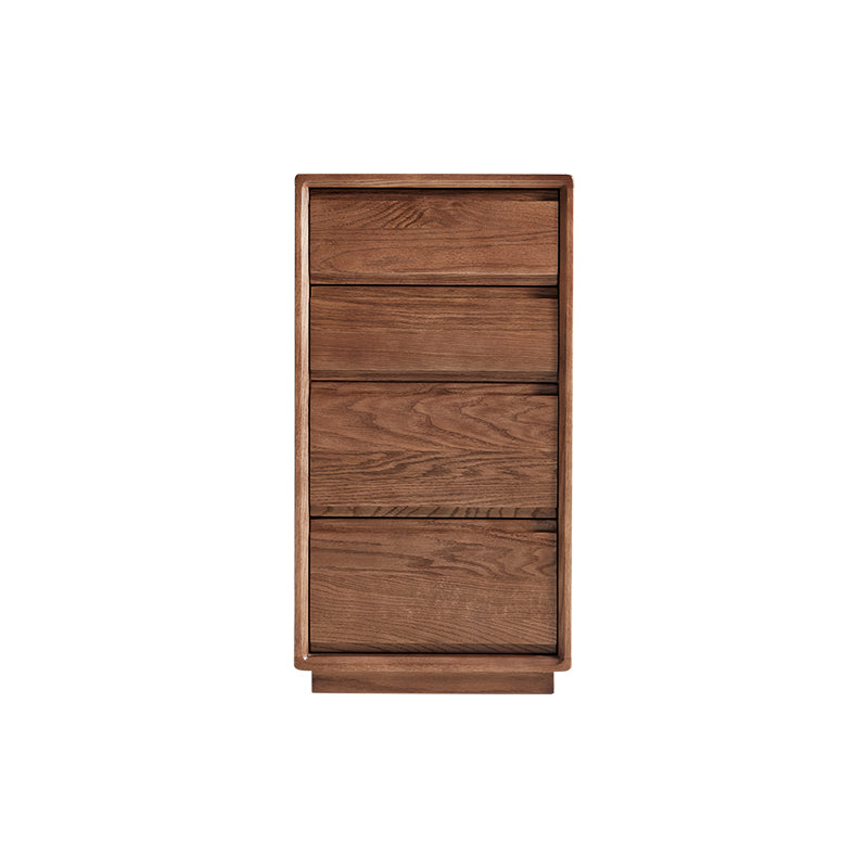 Harriet solid oak chest of drawers in walnut finish – 4-drawer, view 16