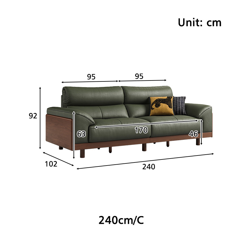 Harry Top-Grain Leather Sofa 240cm / 275cm / 305cm – view 19