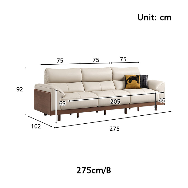 Harry Top-Grain Leather Sofa 240cm / 275cm / 305cm – view 25