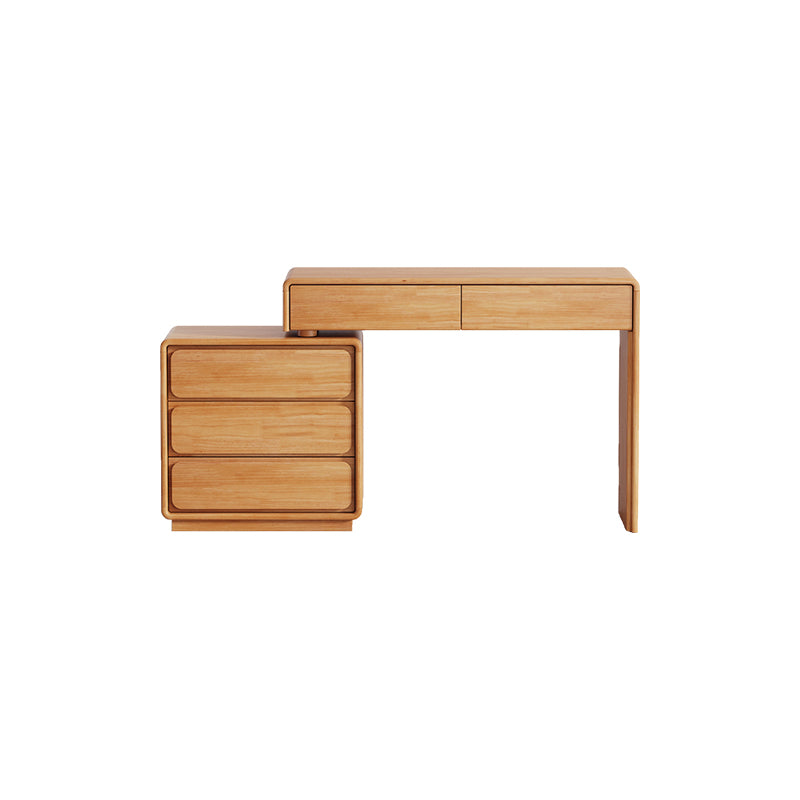 Heathcliff Rubberwood Adjustable Dressing Table, Natural 3 / 6-Drawer – view 24
