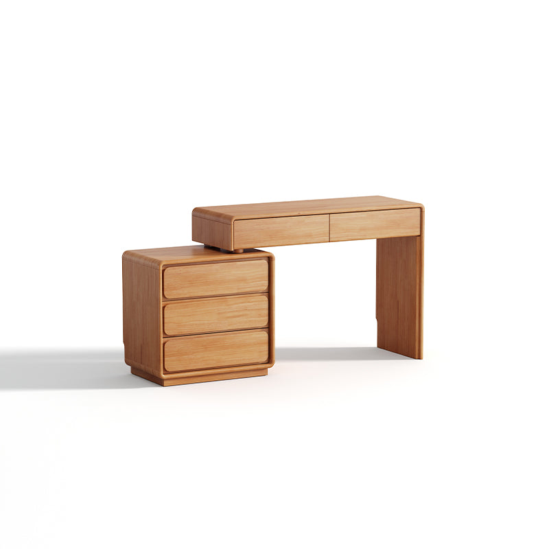 Heathcliff Rubberwood Adjustable Dressing Table, Natural 3 / 6-Drawer – view 25
