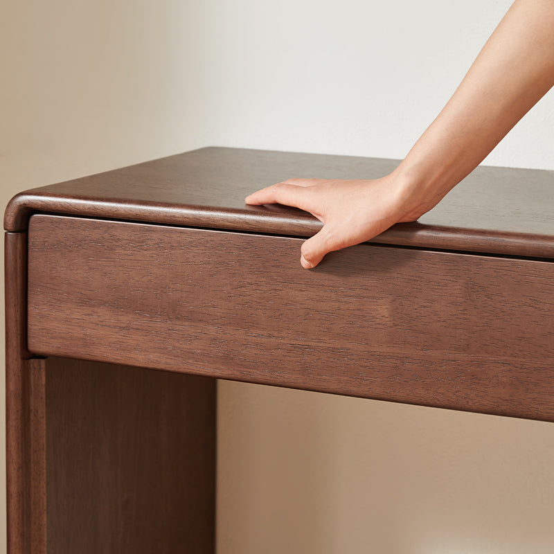 Heathcliff Rubberwood Adjustable Dressing Table, Walnut 3 / 6-Drawer – view 15