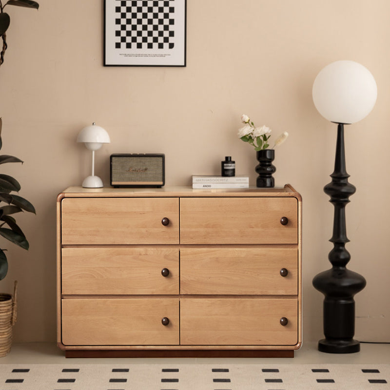 Isadore beech wood dresser in natural finish
