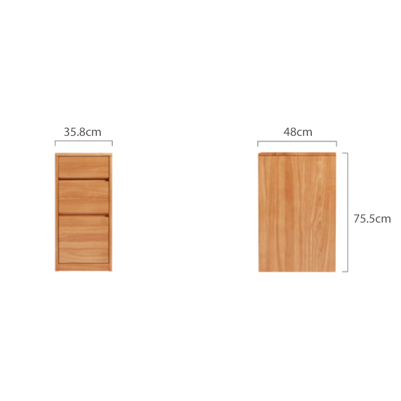 Jerry Wooden Desk in Rubberwood with Cabinet & Chair Options 80cm / 100cm – view 17