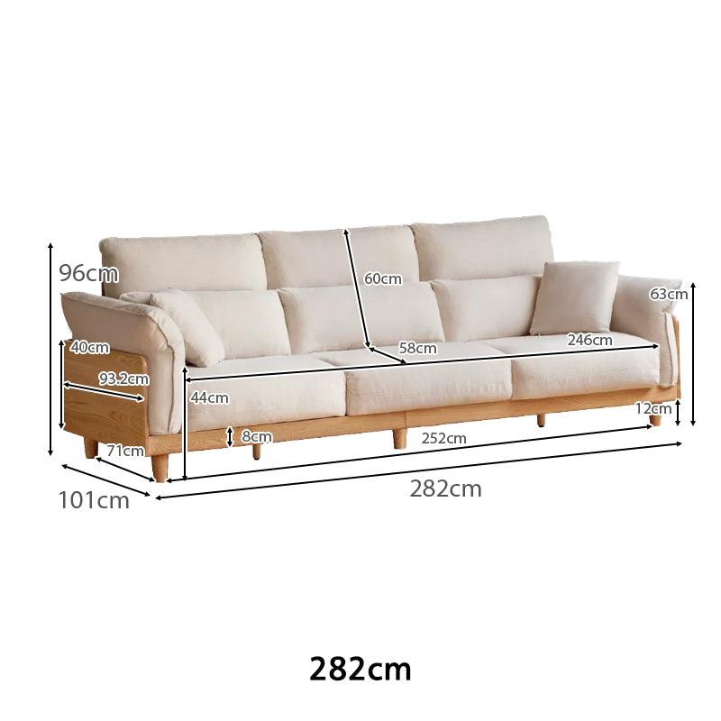 Jonah chenille couch in wheat – view 9