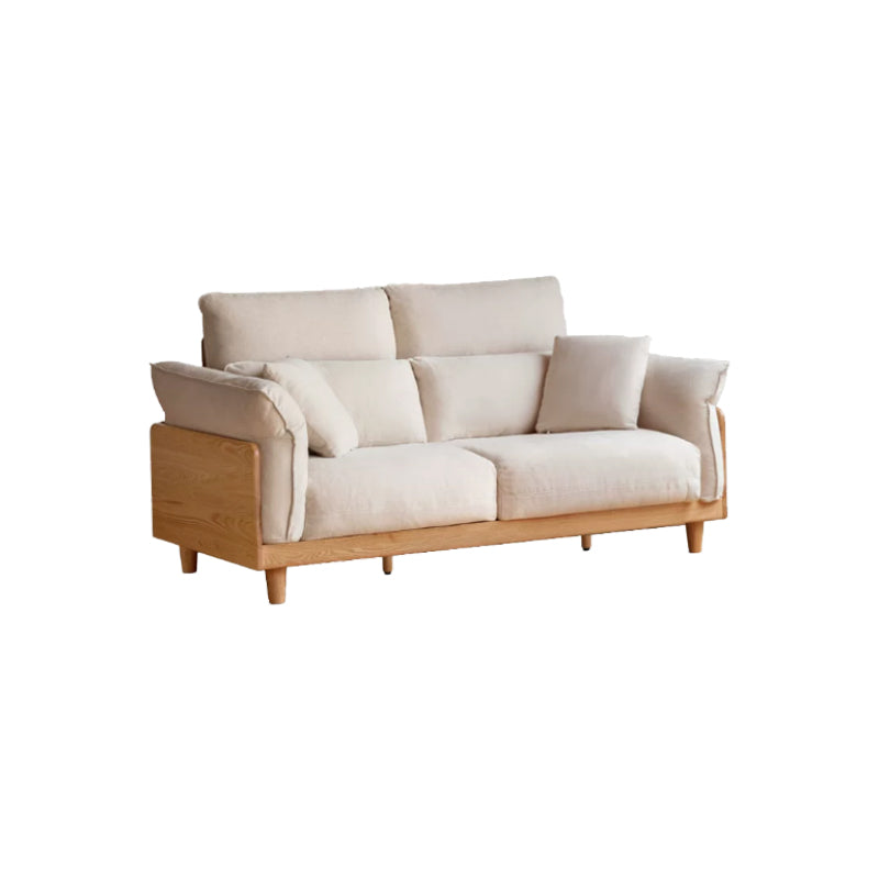 Jonah chenille couch in wheat – White 222cm, view 12