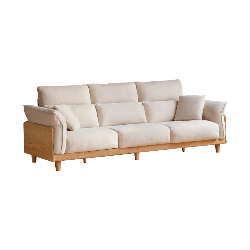 Jonah chenille couch in wheat – White 252cm, view 10