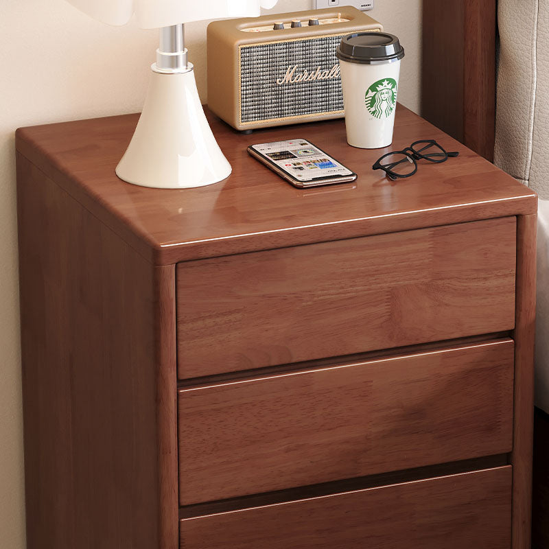 Judith Wooden Side Table with Drawer in Rubberwood 40cm – view 11