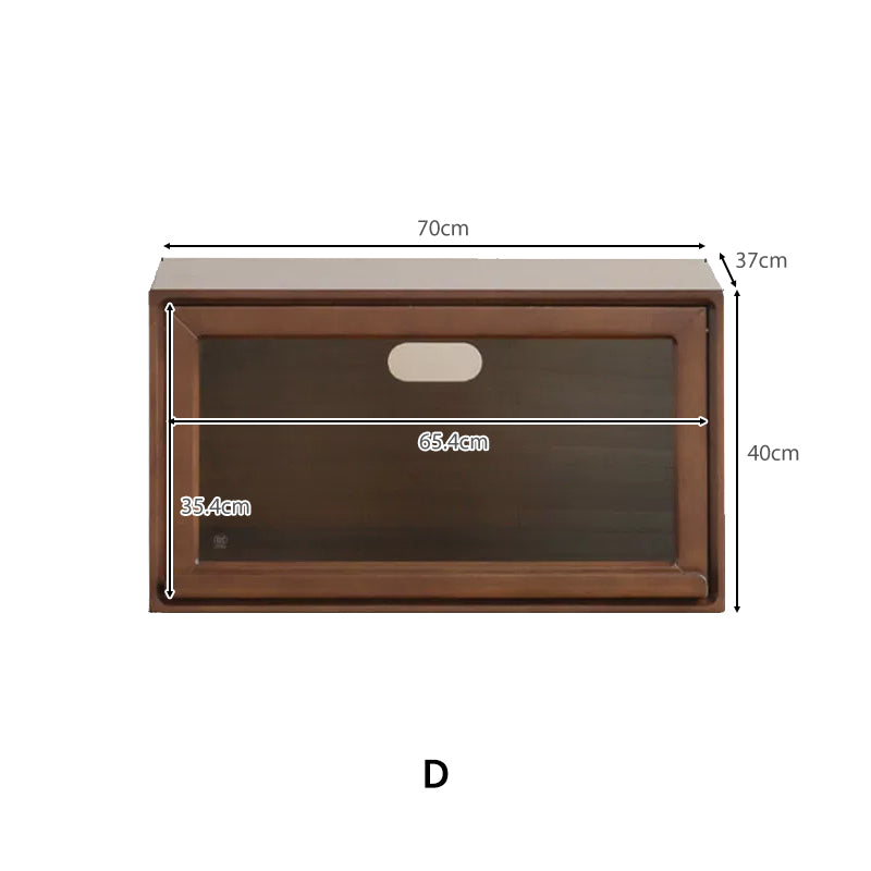 Julius solid black walnut stackable storage cabinet modules – view 15