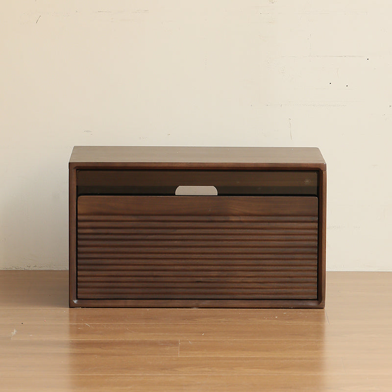 Julius solid black walnut stackable storage cabinet modules – view 23