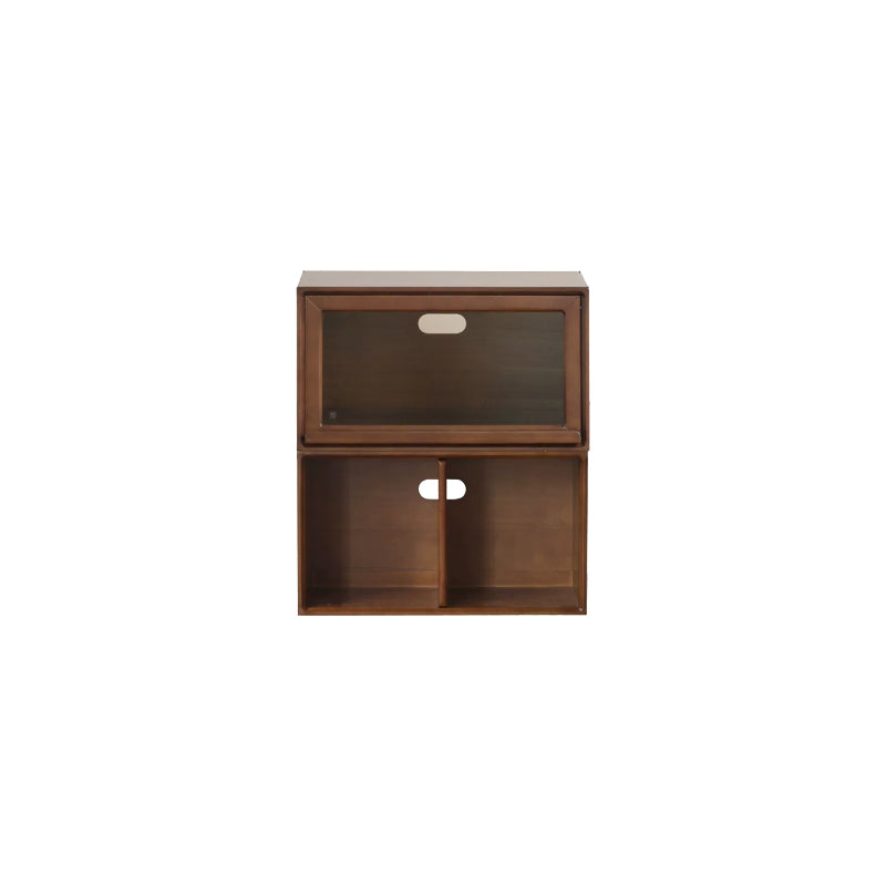 Julius solid black walnut stackable storage cabinet modules – SET 1, view 9