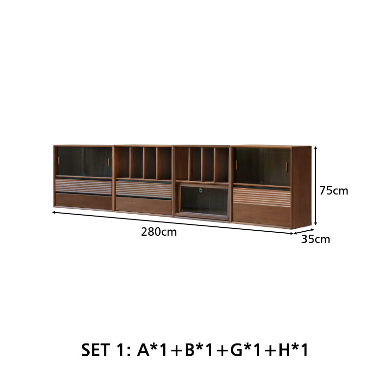 Juniper Solid Merpauh Wood Modular Storage Cabinet 70cm – view 30