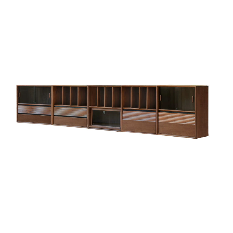 Juniper Solid Merpauh Wood Modular Storage Cabinet 70cm – SET 2, view 3
