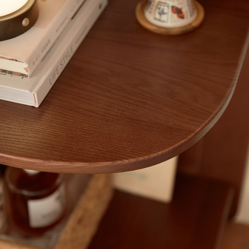 Kareem oak and carbon crystalline panel bookshelf in walnut – view 12
