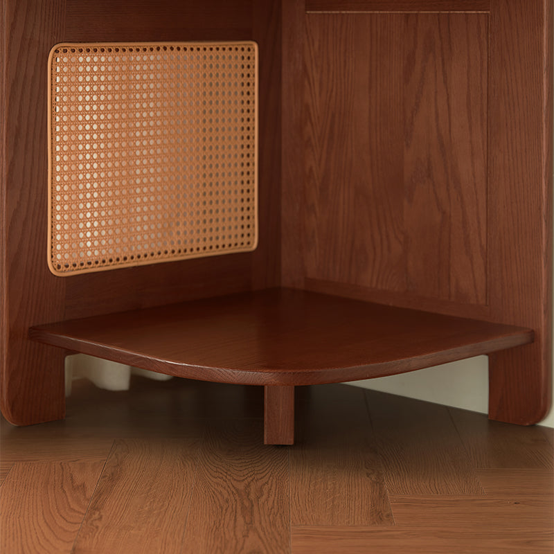 Kareem oak and carbon crystalline panel bookshelf in walnut – view 13