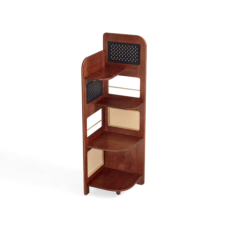 Kareem oak and carbon crystalline panel bookshelf in walnut – view 20