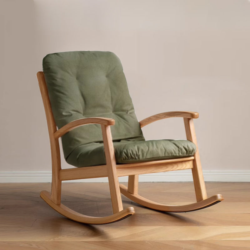 Kathryn Wooden Rocking Chair with Optional Stool – green Chair, view 16