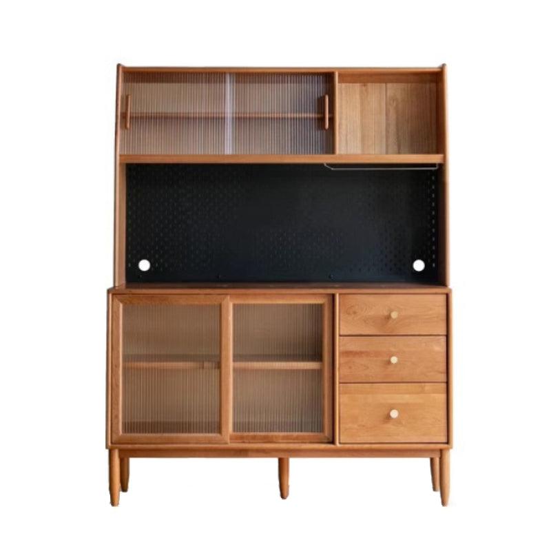 Keedy solid cherry wood sideboard in natural finish – view 11
