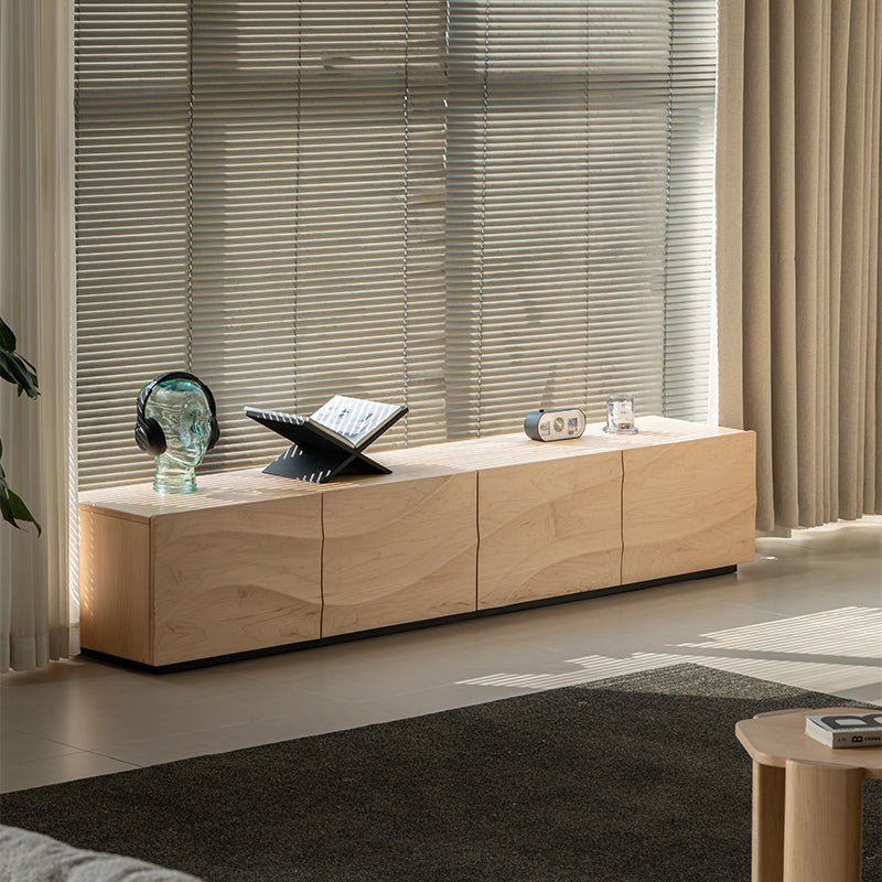 Kelly Solid Hard Maple and Oak Timber TV Unit 220cm 240cm – view 2