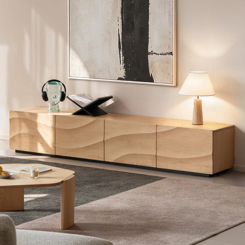 Kelly Solid Hard Maple and Oak Timber TV Unit 220cm 240cm – view 3