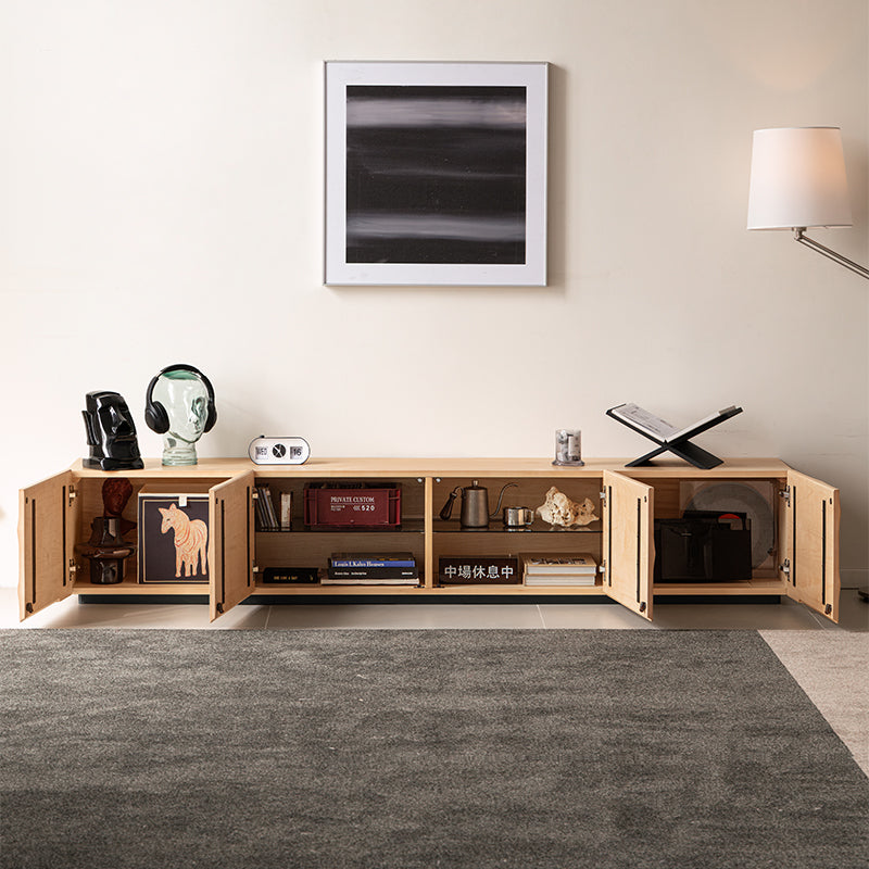 Kelly Solid Hard Maple and Oak Timber TV Unit 220cm 240cm – view 4
