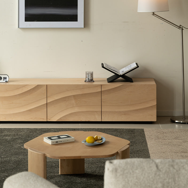 Kelly Solid Hard Maple and Oak Timber TV Unit 220cm 240cm – view 5