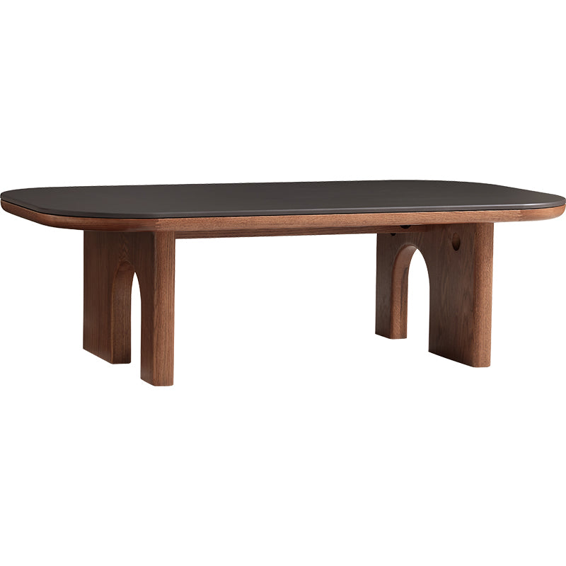 Koree Solid American Oak Coffee Table with Matte Ceramic Top 120cm – view 11