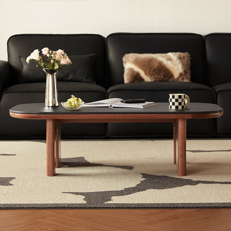 Koree Solid American Oak Coffee Table with Matte Ceramic Top 120cm – view 2