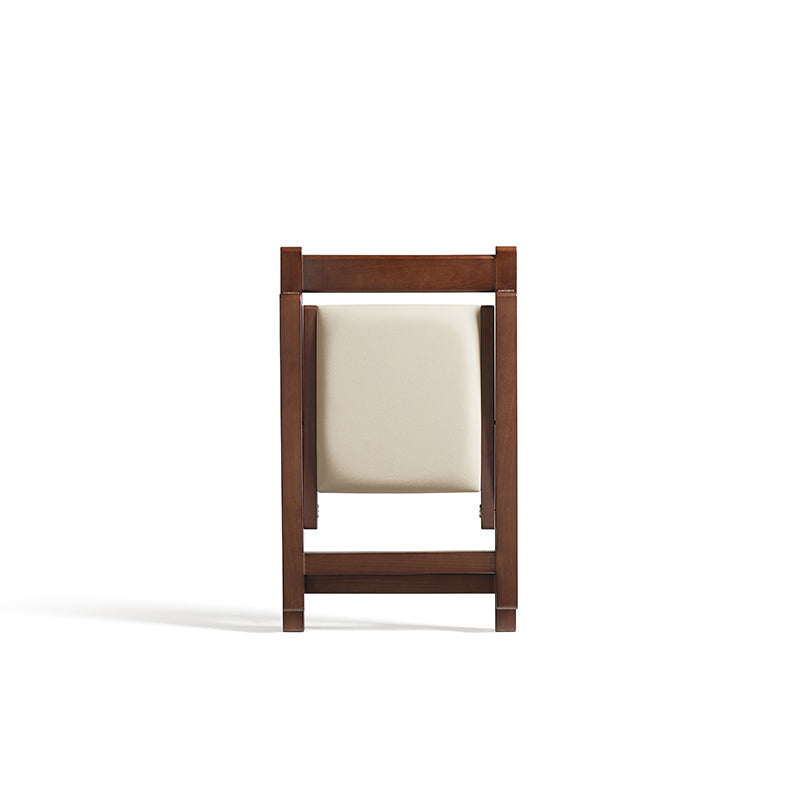 Kurt folding timber dining chair in walnut colour – view 10