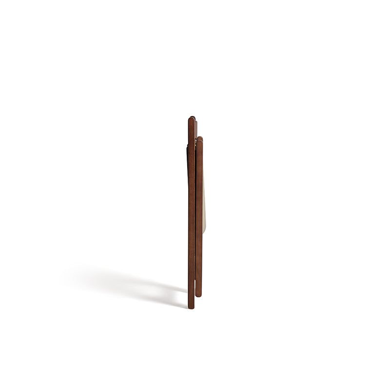 Kurt folding timber dining chair in walnut colour – view 12